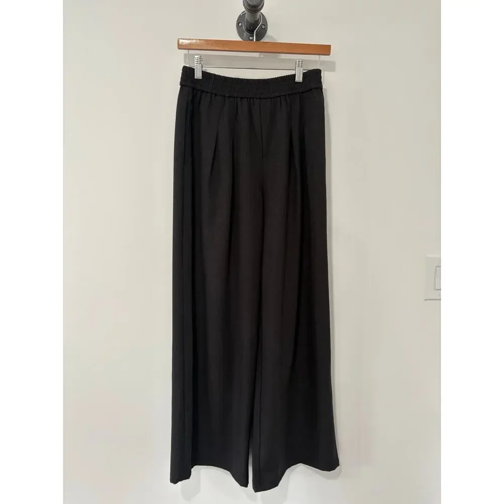 Elle Grey Wide Leg Pants Dark Gray - Picture 2 of 5